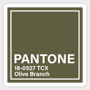 pantone 18-0527 TCX Olive Branch Sticker